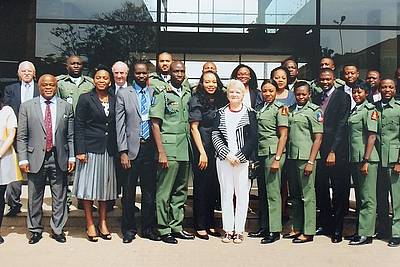 The participants of the capacity-building workshop on "Strengthening Justice and Accountability in Nigeria" in November 2017