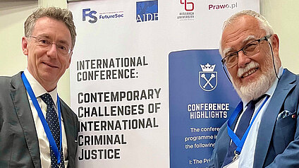 Direktor Professor Dr. Safferling am Krakauer Zentrum für internationale Strafjustiz