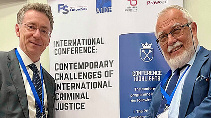 Director Professor Dr Safferling at the Kraków Center for International Criminal Justice