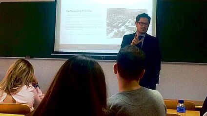 International Criminal Law Lectures at the Universidad Alfonso X el Sabio in Madrid International Criminal Law Lectures at the Universidad Alfonso X el Sabio in Madrid