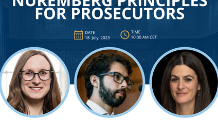 Die International Association of Prosecutors organisierte ein Webinar über die Bedeutung der Nürnberger Prinzipien