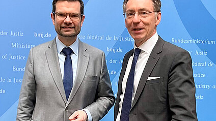 Direktor Professor Dr. Safferling traf den Bundesjustizminister in Berlin