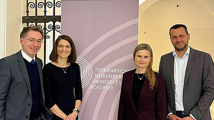 Direktor Professor Dr Christoph Safferling begrüßte die Verantwortlichen für die Referendar:innenausbildung am Oberlandesgericht Nürnberg
