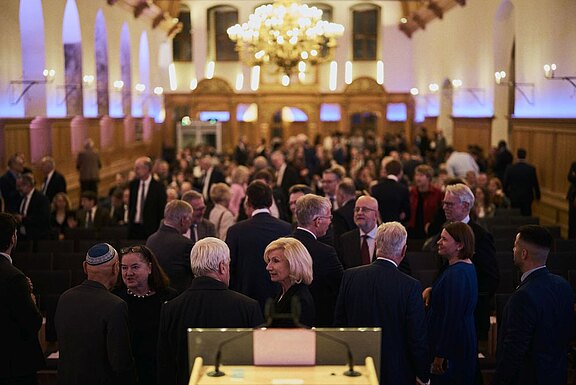 Guests at Ceremonial Act & Reception marking the 80th Anniversary of the Nuremberg Trials and the 90th Anniversary of the Passing of the Nuremberg Laws at Nuremberg City Hall