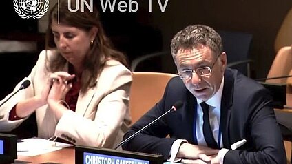Begleitveranstaltung anlässlich der Völkerrechtswoche mit der Präsentation der ethischen Prinzipien bei den United Nations in New York